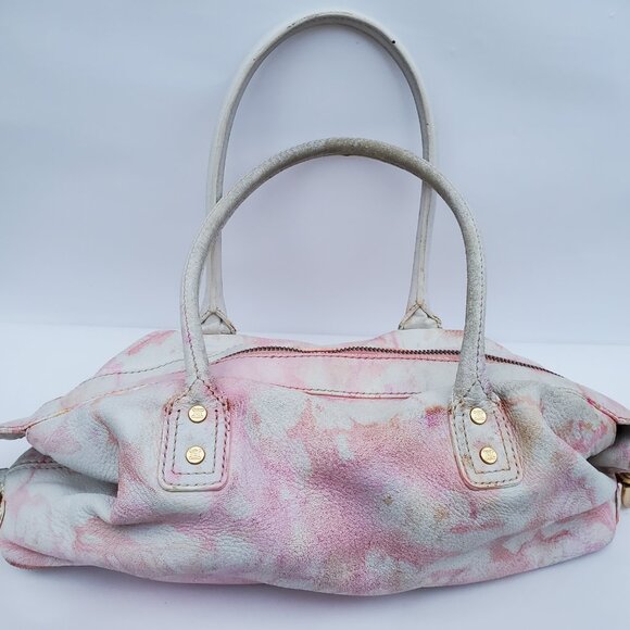 Celine leather purse hobo top handle handbag pink white orange yellow ivory nino - Picture 6 of 16